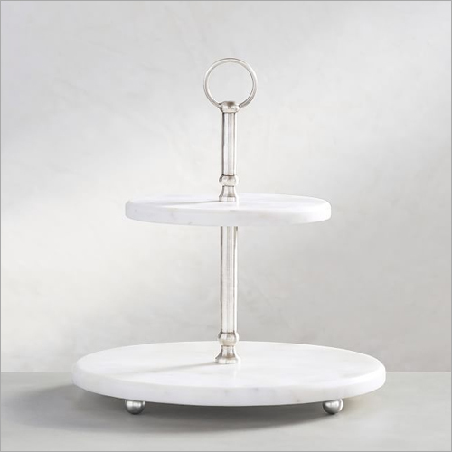 Marble Round Tiered Cake Stand