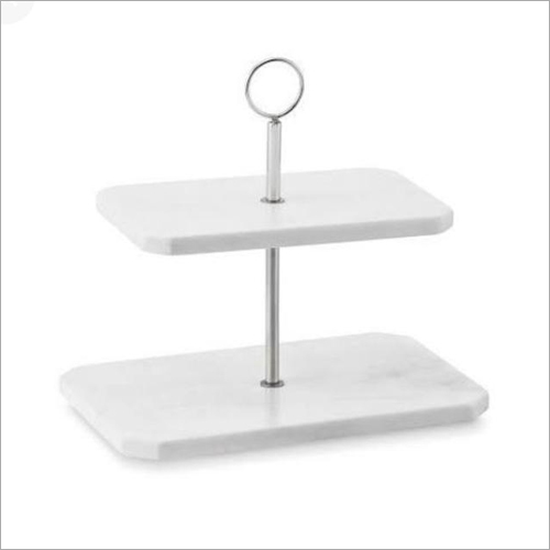 Marble Rectangular Cake Stand