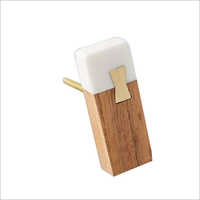Wood and Resin Door Knob