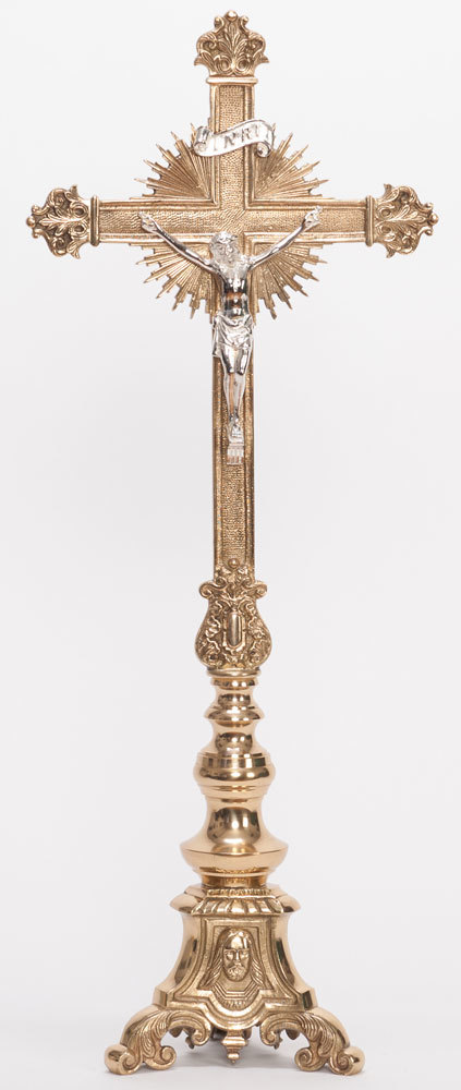 BRASS HIGH QUALITY ALTAR CROSS