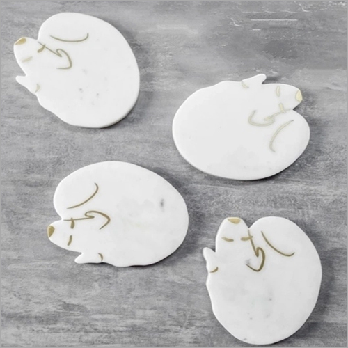 Marble Coaster Set Of 4