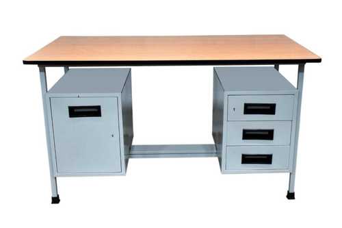 Triple Drawer with Cabinet Office Steel Table