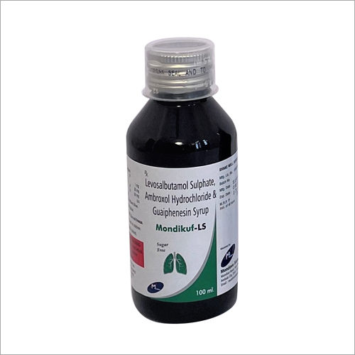100 ml Levosalbutamol Sulphate Ambroxol Hydrochloride and Guaiphenesin Syrup