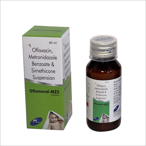 60 ml Ofloxacin Metronidazole Benzoate and Simethicone Suspension