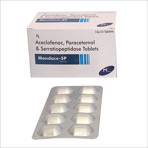 Aceclofenac Paracetamol and Serratiopeptidase Tablets