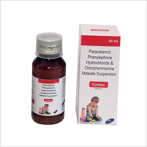 60 ml Paracetamol Phenylephrine Hydrochloride and Chlorpheniramine Maleate Suspension