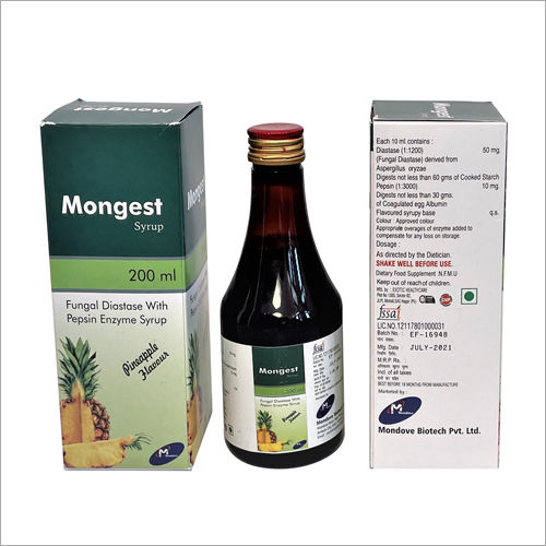 200 ml Fungal Diastase With Pepsin Enzyme Syrup