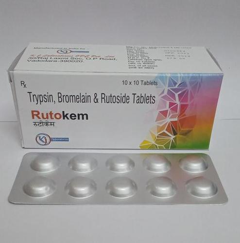 Trypsin Bromelain Rutoside Tablets Recommended For: Anti-Inflammatory Enzymes-Pain Reliever