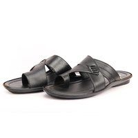 Men's Black Ethnic Slippers