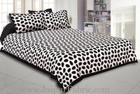 Polyester Black Base Printed Bed Sheet Fabric