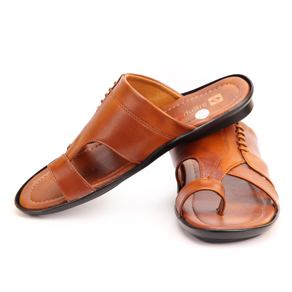 Men's Tan effective Slippers