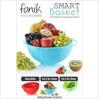 Multicolor Plastic Vegetable Basket