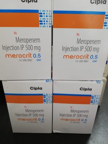 Merocrit 500Mg Ingredients: Meropenem (500Mg)