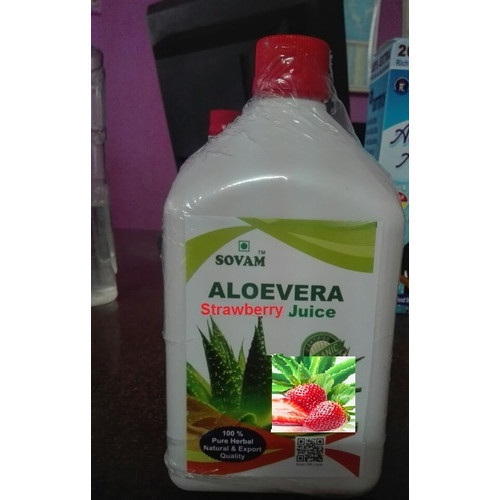 Aloe Vera With Strawberry Juice