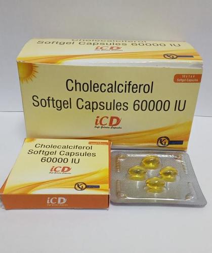 Cholecalciferol  Softgel Capsules 60000 Iu Recommended For: Used To Treat Vitamin D Deficiency. It Is Also Used With Calcium To Maintain Bone Strength.