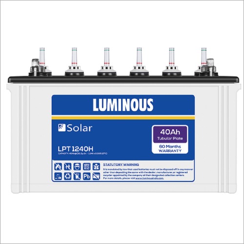 40Ah Luminous Solar Tubular Battery By LIPO TECHNOLOGY PRIVATE LIMITED