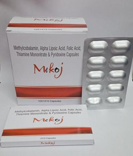 Methylcobalamin , Alpha Lipoic Acid , Folic Acid , Thiamine Mononitrate & Pyridoxine Capsules Recommended For: Used To Treat Certain Types Of Long-Lasting Pain Caused By Damage To Nerves .