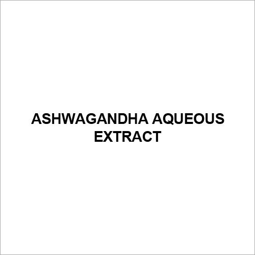 Ashwagandha Aqueous Extract