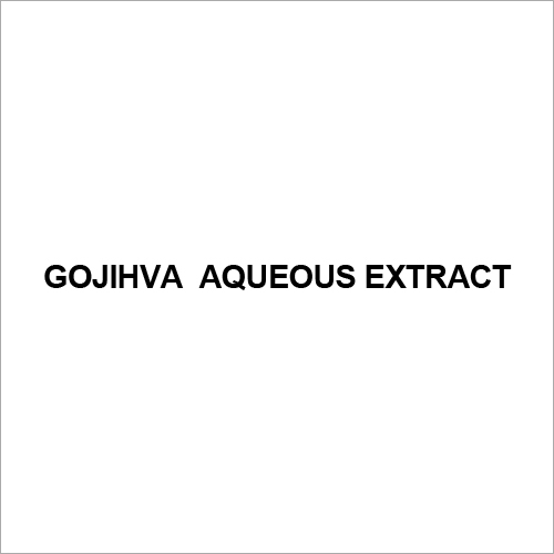 Gojihva Aqueous Extract