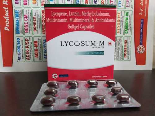 Lycopene Lutein Methylcobalamin , Multivitamin & Multimineral Antioxidants Softgel Capsules Recommended For: Used To Lower Blood Pressure And High Cholesterol Level.