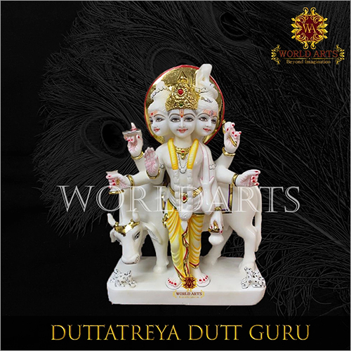 Marble Dattatreya Dutt Guru Statue
