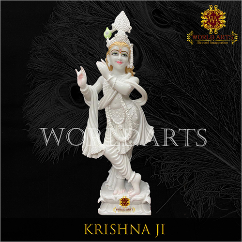 White Marble Krishna Ji Statue