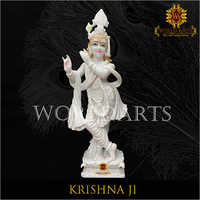 White Marble Krishna Ji Statue