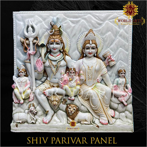 Marble shiv pariwar statue