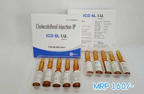 Cholecalciferol  Injection I.P. Ingredients: Cholecalceferol 60000 I. U.