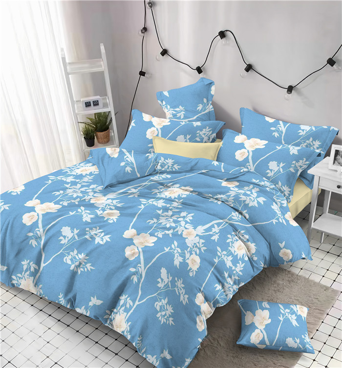 Floral Printed polyester Bed Sheets fabric