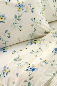 Floral grace printed polyester bed sheet fabric