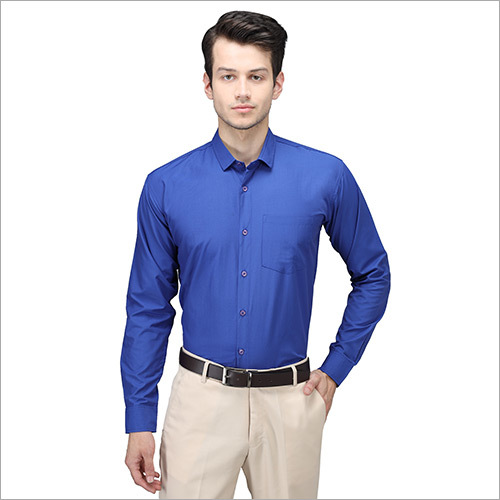 Formal Royal Blue Shirt at Best Price in Bhilwara | Sargam International