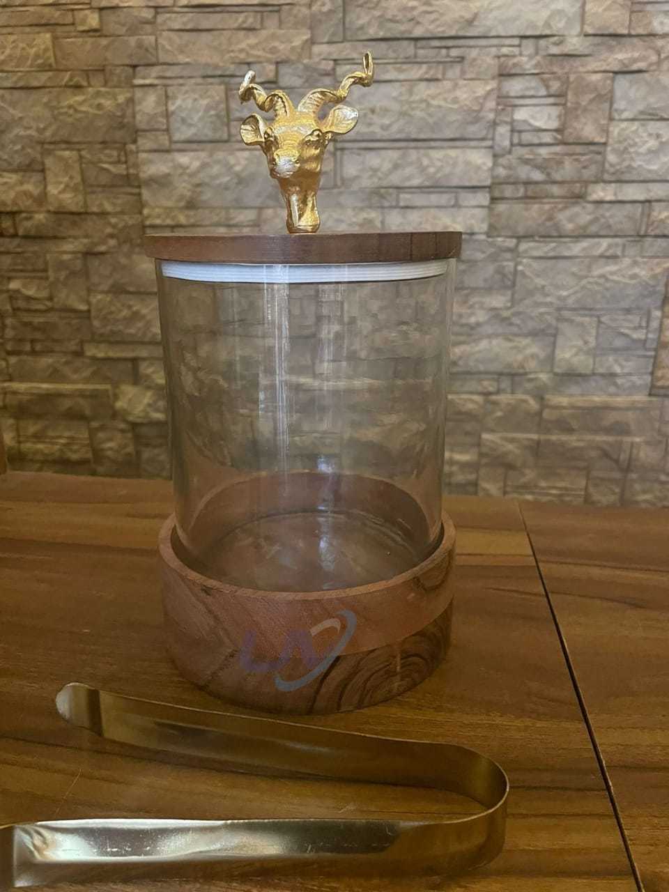 Acrylic Ice Bucket with Raindeer Top