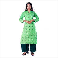 Ladies Printed Kurti And Palazzo