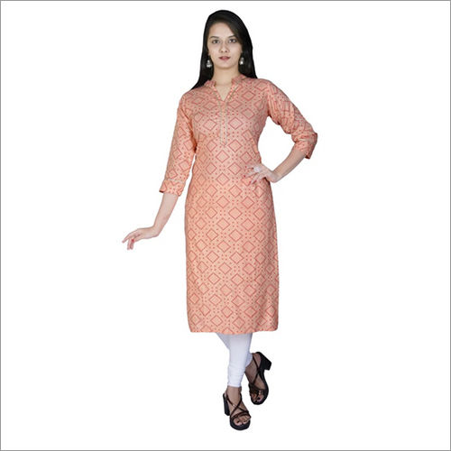 Indian Ladies Bandhej Kurti