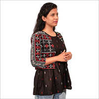 Ladies Pure Cotton Tunic Top With Jacket