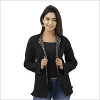 Ladies Black Plain Reversible Winter Quilted Cotton Jacket