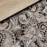 Printed jacquard woven polyester bed sheet fabric
