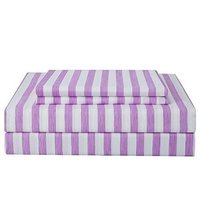 Striped printed polyester bed sheet fabric