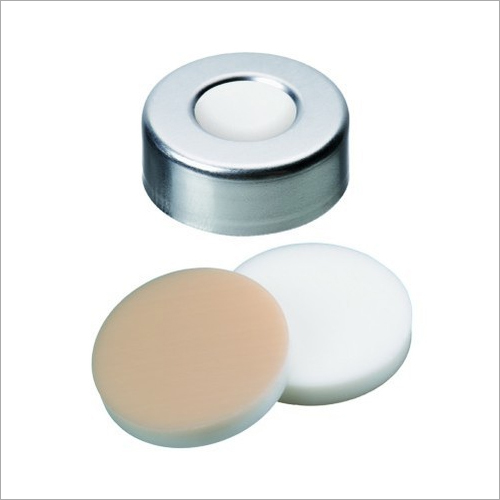 20 mm Aluminim Cap With White PTFE Silicon Septa By CORAL LABTECH ENTERPRISES