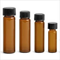Amber Glass Storage Vial - Color: Brown