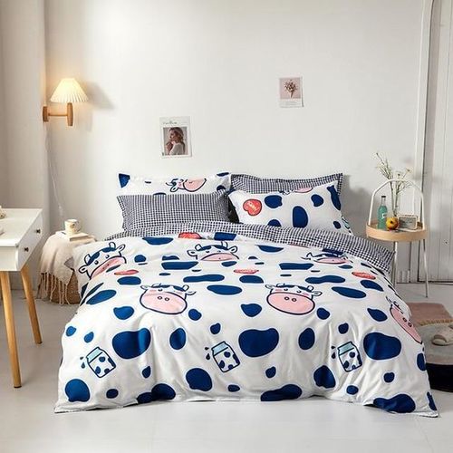 Quick Dry Cartoon Printed Polyester Bed Sheet Fabric For Kids