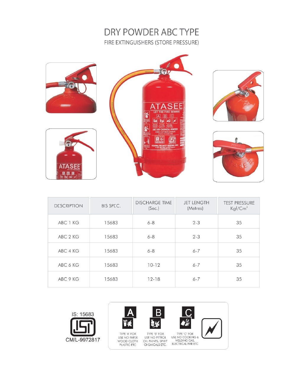 09 KG ABC Fire Extinguishers