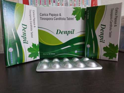 Carica Papaya & Tinospora Cardifolia Tablet Recommended For: Used To Increase Low Blood Platelet Count