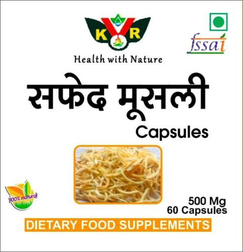 500mg Safed Musli Gold Capsules