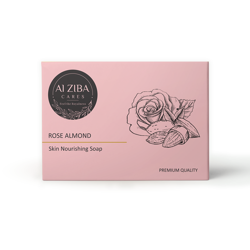 Rose Almond Skin Nourishing Soap - 100Gm Color Code: Pink
