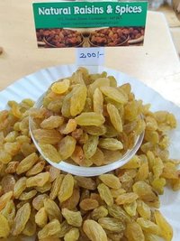 Yellow Raisins - 10 Kg / 16 Kg Carton Box, Sunlight Dried, Sweet Oval Shape, Common Cultivation Type