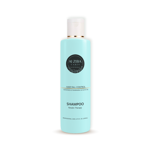 Keratin Therapy Shampoo with Bhringraj & Olive Oil - 200ML | White Unisex Reduces Hair Fall 24 Months Shelf Life Ayurvedic Blend