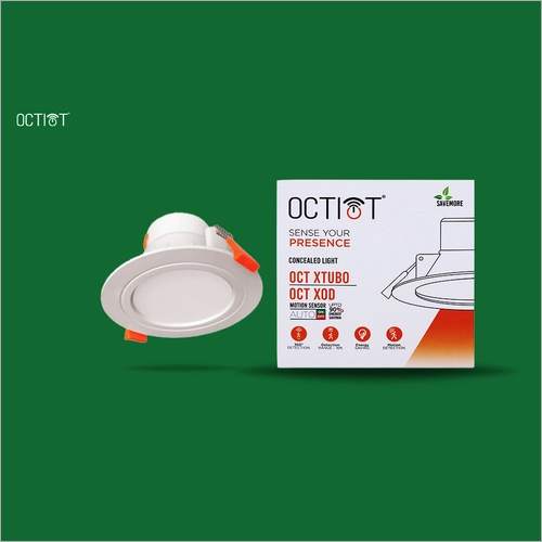 White Oct Xtubo Motion Sensor Automatic Led Panel Concealed Light