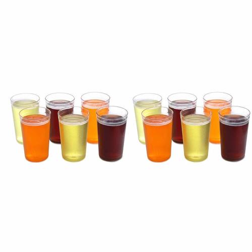 Swift International 300ML Unbreakable Juice Glass Drink Ware Tumbler | Premium Polycarbonate Drinking Water Glass (Pack of 12